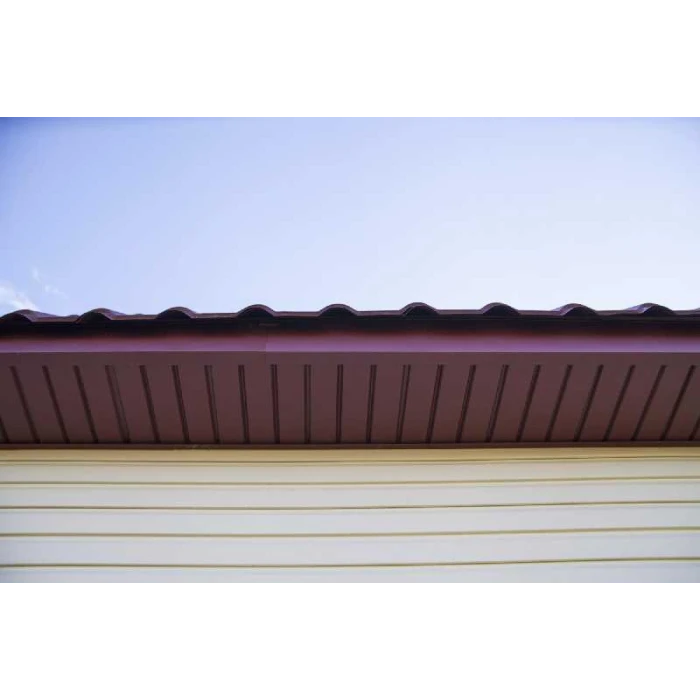 Софит металлический без перфорации 0,5 Satin с пленкой RAL 9005 черный