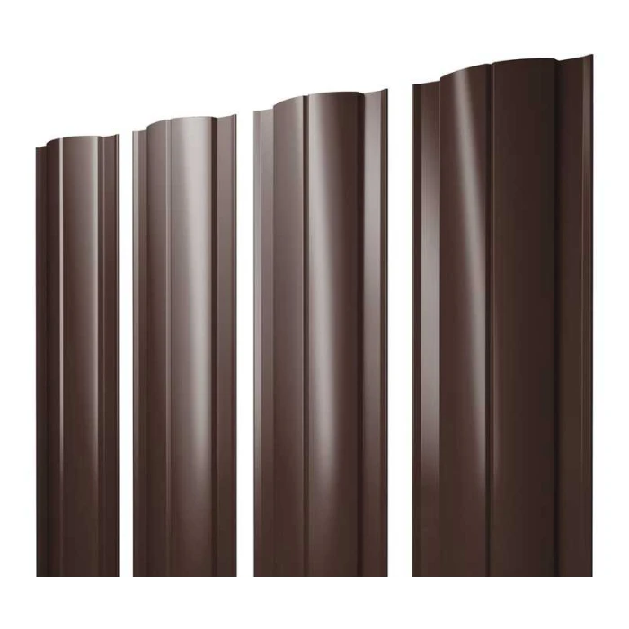 Штакетник Круглый Grand Line 0,45 Полиэстер RAL 8017 Шоколад