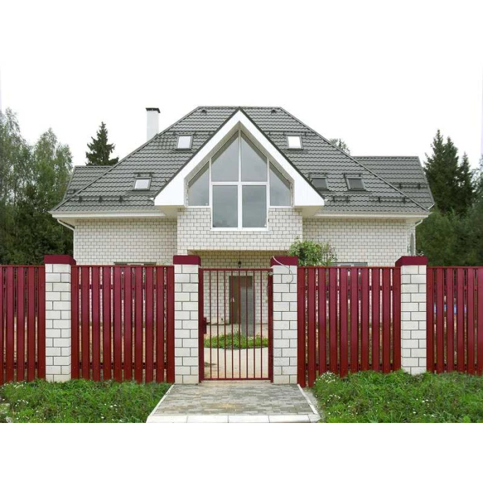 Штакетник Полукруглый Slim Grand Line 0,45 Полиэстер - double RAL 9005 Черный